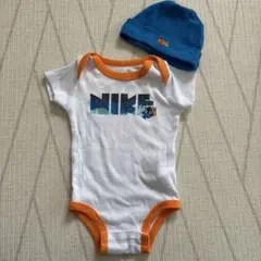 NIKE ベビー ロンパース 帽子 セット 0-6M 50-68cm 帽子セットのサムネイル
