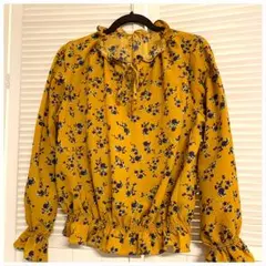 レディース　トップス　ブラウス　花柄　GU　Lサイズ