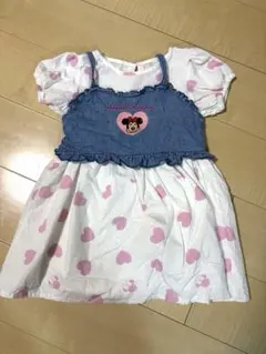 ミニーマウス ワンピース 120 しまむら リトシー