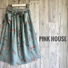 PINK HOUSE ピンクハウス　キャンディ柄　スカート　ウエストリボン　総柄のサムネイル