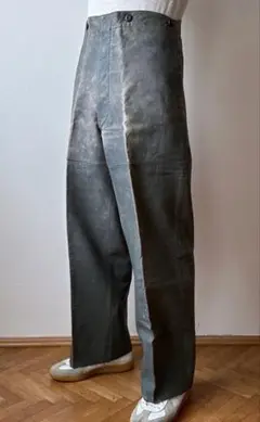 ヴィンテージ　レザー トラウザー