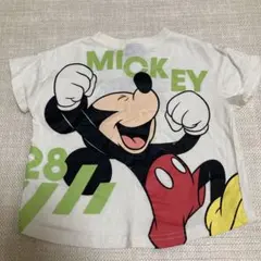一度のみ着用　ミッキーマウス 半袖Tシャツ 80のサムネイル