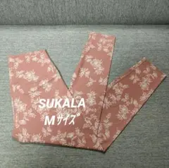 ①SUKALA ヨガウェア 花柄レギンス M ピンク