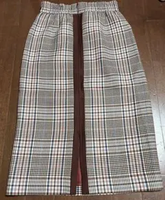 新品未使用　マリンフランセーズ　タイトスカート　チェック柄
