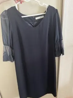 ROYAL PARTY 膝丈ネイビー ドレス