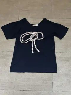 STELLA McCARTNEY ロープ モチーフTシャツ 紺 イタリア製42のサムネイル