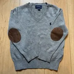 Polo Ralph Lauren グレー Vネック セーター110