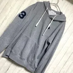 U.S. POLO ASSN. パーカー グレー ナンバリング　スウェット　 Lのサムネイル