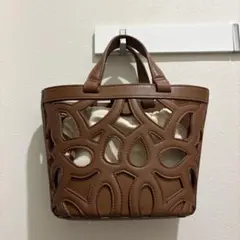 ZARA♥ザラ♥ブラウン♥カットワーク❤2way♥トートーバッグ 