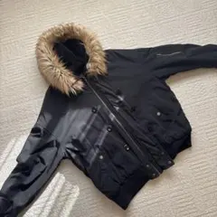 MA-1スタイルジャケット 黒 ファー付き