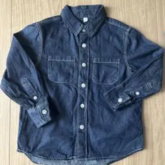 良品計画　デニムシャツ 長袖 110cm