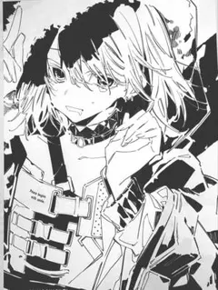 望月けい イラスト A2ポスター　モノクロ　ロフト