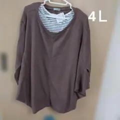 colopuca 4L ブラウンカットソー