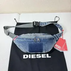 【未使用品】DIESEL RAVE BELTBAG デニム ボディバッグ ブルー