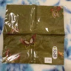 大判かりん染め　ハンカチーフ（54×54）　蝶々　和風　柄　スカーフ　バンダナ