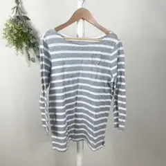 T1386 OLD NAVY ロンT ボーダー M ハート　シンプル　ゆったりのサムネイル