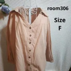 【オシャレ☆room306 comtemporary】ピンクシャツ　サイズFのサムネイル