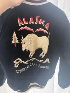 ALASKA スカジャン ベルベット 刺繍のサムネイル