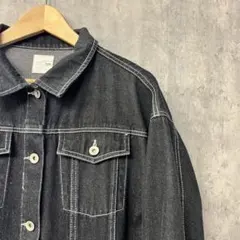 【美品】FLOVE ダークデニム ロングジャケット　Fのサムネイル