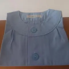 キリン児　夏用　園児服　半袖　水色　100