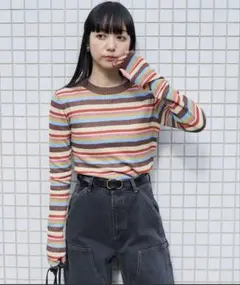 FREAKS STORE ウォッシャブル ラメ クルーネック ニット