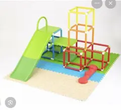 【美品】簡単へんしん　ジム&すべり台 ジャングルジム かんたんへんしん ジム&すべり台 簡単組み立て ロディ