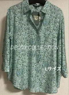DECOY COLLECTION リバティ柄 花柄 ブラウス 長袖 シャツ 羽織 - メルカリ