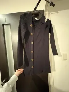 SLY 黒　ニットワンピース