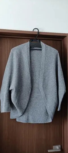 UNIQLO　3Dスフレヤーンカーディガン　グレー　ＬＬ