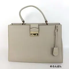 Samantha Thavasa サマンサタバサ ハンドバッグ グレージュ - メルカリ