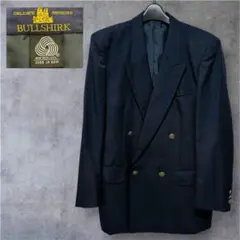 ほぼ未使用☆BULLSHIRK　ダブルブレストブレザー　紺ブレ　金ボタン　記名無