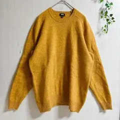 ☘️ユニクロ UNIQLO マスタード ニット セーター XL メンズ 黄色