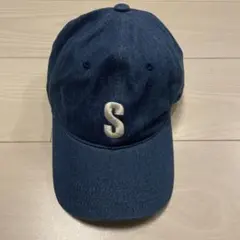 ベイフロー　ダークブルー刺繍Sロゴキャップ