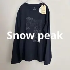 Snow Peak カットソー長袖Tシャツ ネイビー M 新品のサムネイル