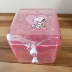 スヌーピー 3段 ミニチェスト 小物入れ ピンク