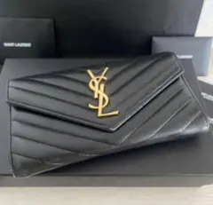 SAINT LAURENT モノグラム クラッチ長財布 セット 箱・保存袋付き SAINT LAURENT モノグラム クラッチ長財布 セット 箱・保存袋付き