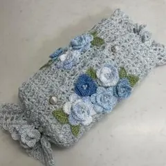 レース編み　ティッシュカバー(1-1)