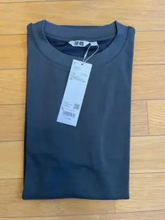 ユニクロユー　エアリズムコットンオーバーサイズTシャツ/5分袖　07グレー