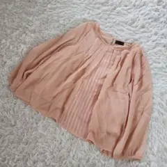 p.s.fa パーフェクト スーツ ファクトリー ブラウス ピンク M シアーのサムネイル