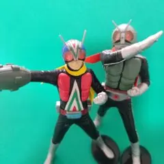 仮面ライダー1号＆ライダーマ精工フィギュア（希少）12cmバンダイ