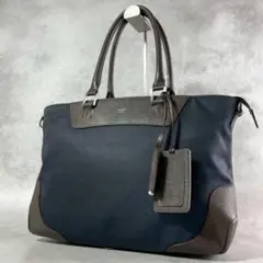 PELLE MORBIDA ペッレモルビダ キャピターノ トートバッグ A4 紺