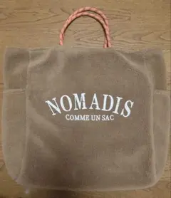 NOMADIS フリース トートバッグ ボア ブラウン