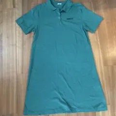 COLZA 半袖ポロワンピース グリーン
