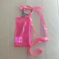 フルーツオブザルーム 蛍光ピンク スマホフォルダー