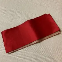 赤 ゴールド 金 リバーシブル 帯締め 帯