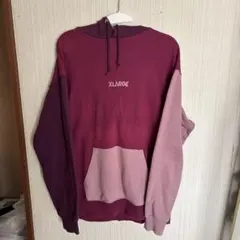 XLARGE パープル フード付きパーカー XL