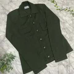 fram nil オリーブグリーン 長袖ニット カーディガン 羽織り 2way