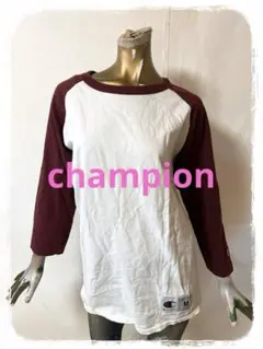 ☘️T19105☘️champion 七分袖 ラグラン カットソー M