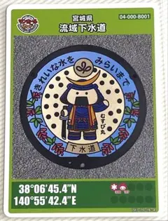 マンホールカード 第14弾 宮城県 流域下水道 B001 ロット008 匿名配送