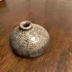 グレー 陶器製 花瓶 球形